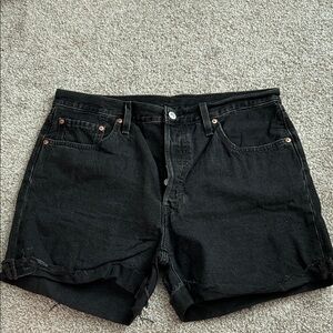 Levi's Black Jean Shorts for Women